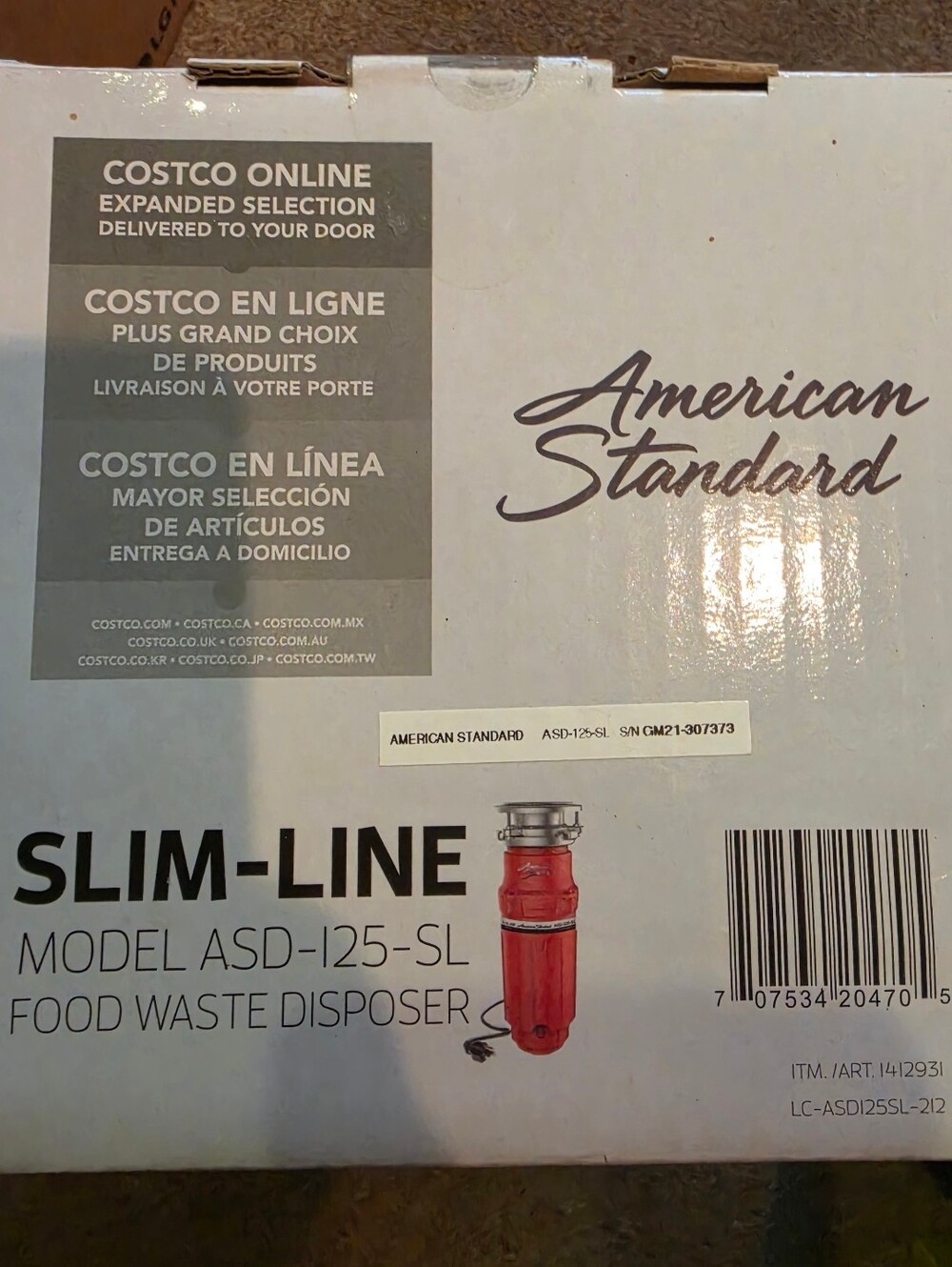 American Standard Slim Line Disposal - Picture 5 of 5